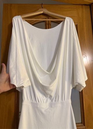 Vestido Largo Blanco Talla L