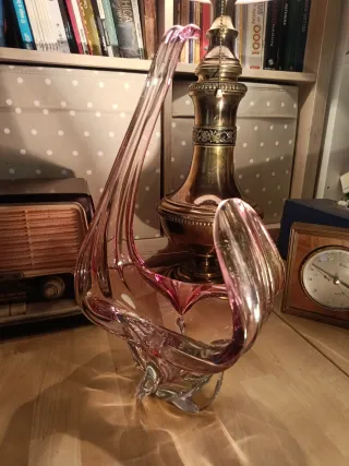 Centro de mesa de cristal Murano