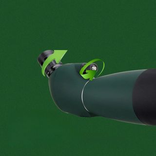 Telescopio SV28 25–75x70 Verde con Adaptador