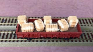 Vagón H0 Electrotren con fardos