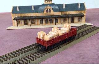 Vagón H0 Electrotren con fardos