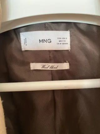 Abrigo Lana Mango Talla S