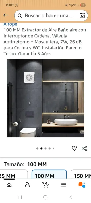 Extractor de Aire Airope 100mm