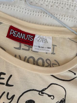 Camiseta Snoopy Zara Talla 13/14