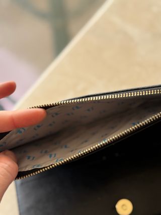 Cartera Trussardi Jeans Negra y Blanca