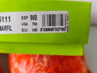 Conjunto sujetador y braguita naranja