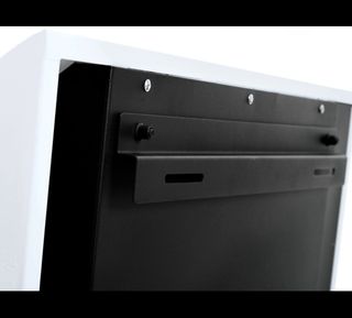 BIOCHIMENEA MURAL EN ACERO COLOR BLANCO