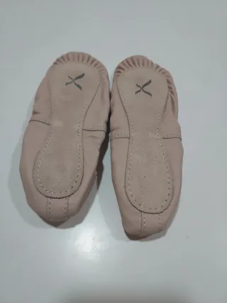 Zapatillas Capezio Piel Talla 35 Beige