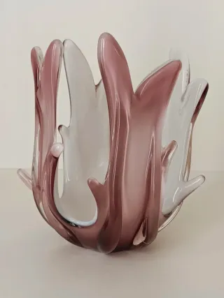 Centro de mesa de cristal Murano