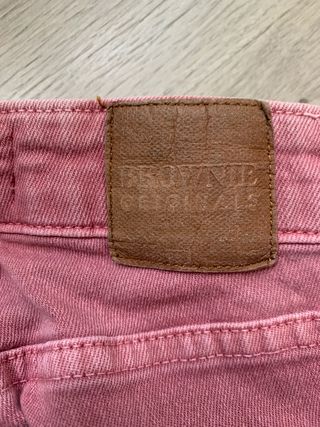 Pantalones cargo acampanados rosas