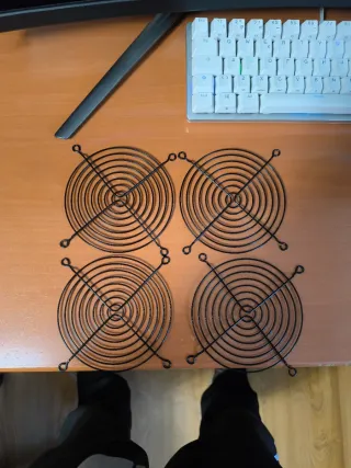 4 Rejillas Protectoras Ventilador 120mm