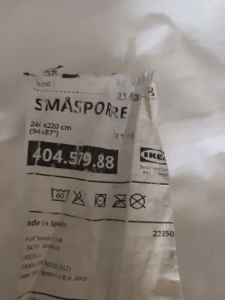 Edredón SMÅSPORRE IKEA 240x220cm