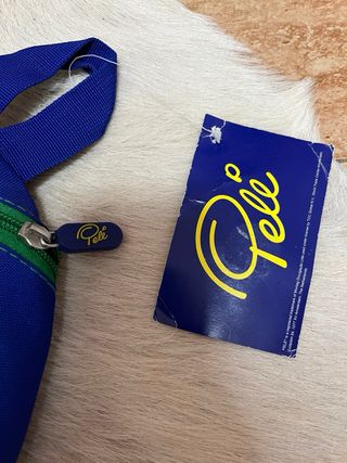 Mochila Pelé Oficial Vintage Azul y Verde