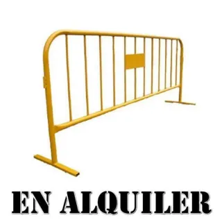 Vallas de obra amarillas peatonales