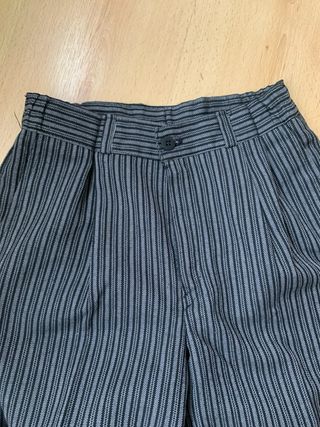 Pantalón fallero niño gris a rayas