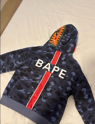 Chaqueta BAPE Camuflaje Azul Tiburón