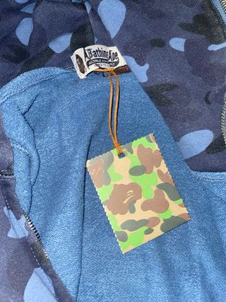 Chaqueta BAPE Camuflaje Azul Tiburón