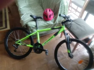 Bicicleta de Montaña Verde y Negra