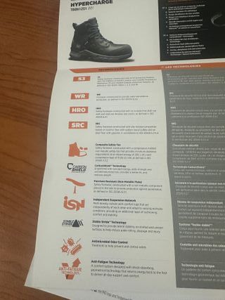 Botas Timberland Pro Hypercharge Negras/Azules