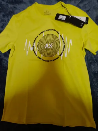 Camiseta Armani Exchange AX Amarilla Nueva