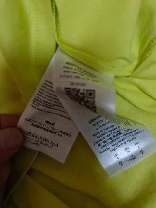 Camiseta Armani Exchange AX Amarilla Nueva