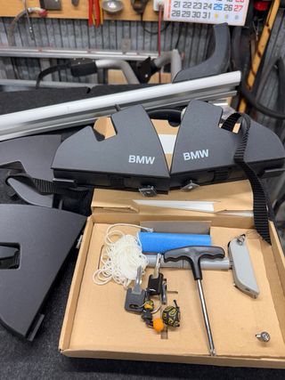 Barras de techo para 2 bicis BMW