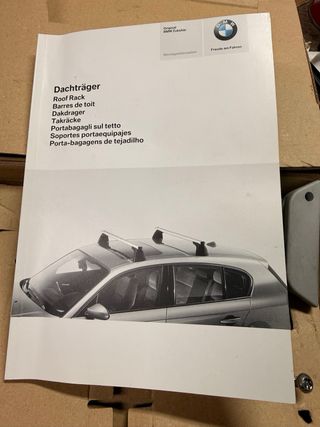 Barras de techo para 2 bicis BMW