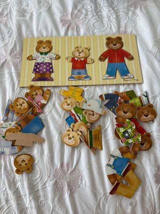 Puzzle Osos Madera Melissa & Doug y regalo