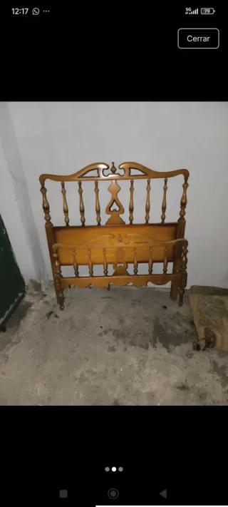 Cabezal de cama de madera