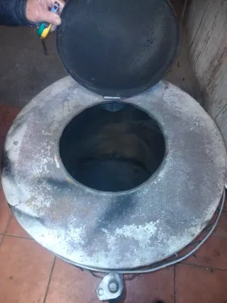 Calefactor leña industrial metal