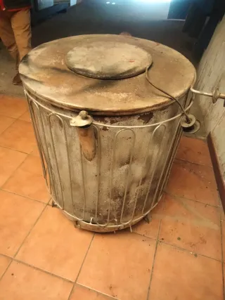 Calefactor leña industrial metal