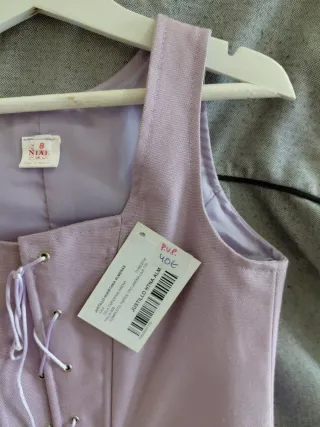 Justillo niña morado, talla 8