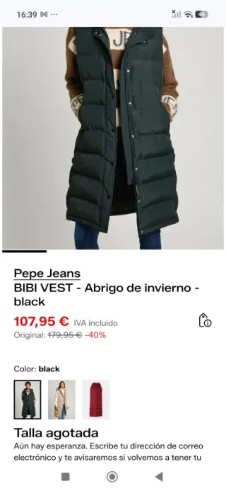 Chaleco Pepe Jeans Nuevo