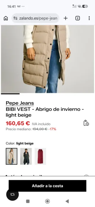 Chaleco Pepe Jeans Nuevo