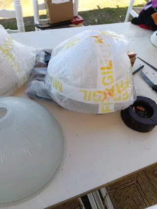 Tulipas de cristal antiguas