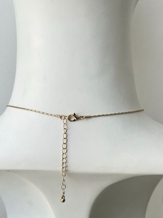 Collana Cuore Rosso in acciaio dorato 45 cm Nuova