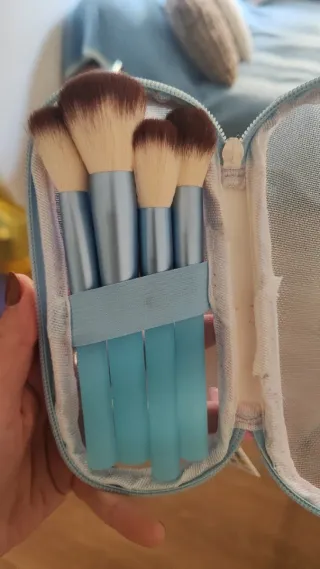 Set Brochas Maquillaje (5 piezas) con estuche