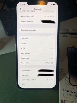 iPhone 12 Pro Max 256GB Batería 86%