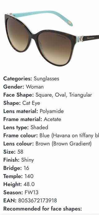 Gafas de sol Tiffany & Co. 0TF4089B Tortoise