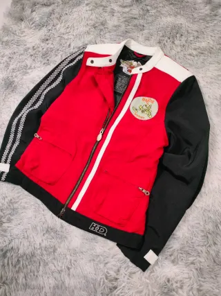 Harley Davidson Chaqueta Mujer Estilo Racing 2004'