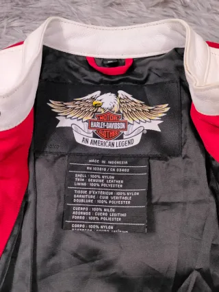 Harley Davidson Chaqueta Mujer Estilo Racing 2004'