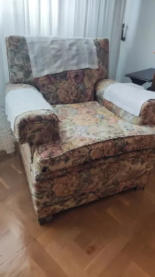 Sillones clásicos vintage floral
