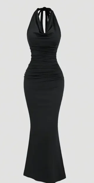 Vestito lungo nero elegante