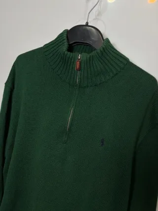 Jersey Polo Ralph Lauren half zip Verde