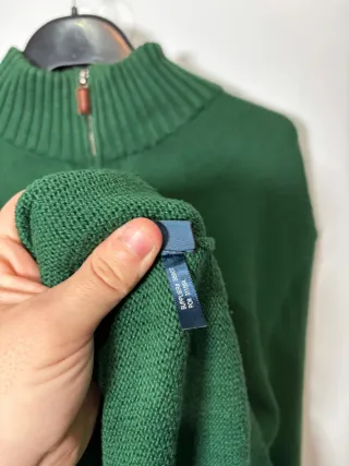 Jersey Polo Ralph Lauren half zip Verde