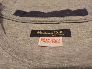 Camiseta Massimo Dutti gris talla M