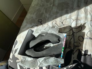 Zapatos tacón grises talla 41