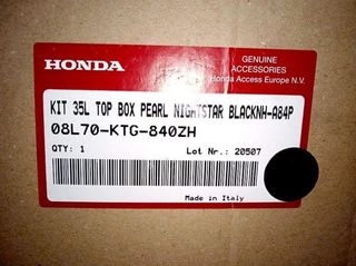 Baúl/maleta trasera negro Honda SH 125 2009-2012