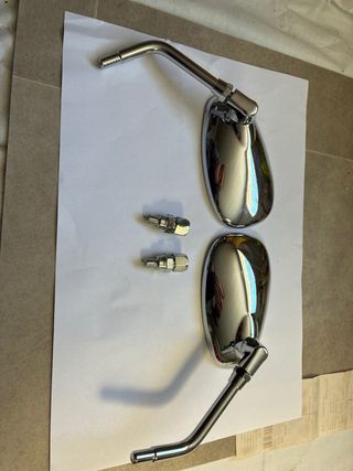 Retrovisores Moto Cromados