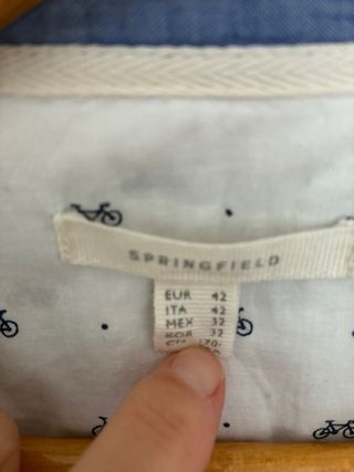 Conjunto de Camisa Springfield Talla L